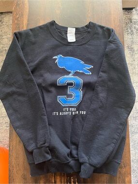 One Tree Hill Sweatshirt with Blue Raven & Number 3 Graphic